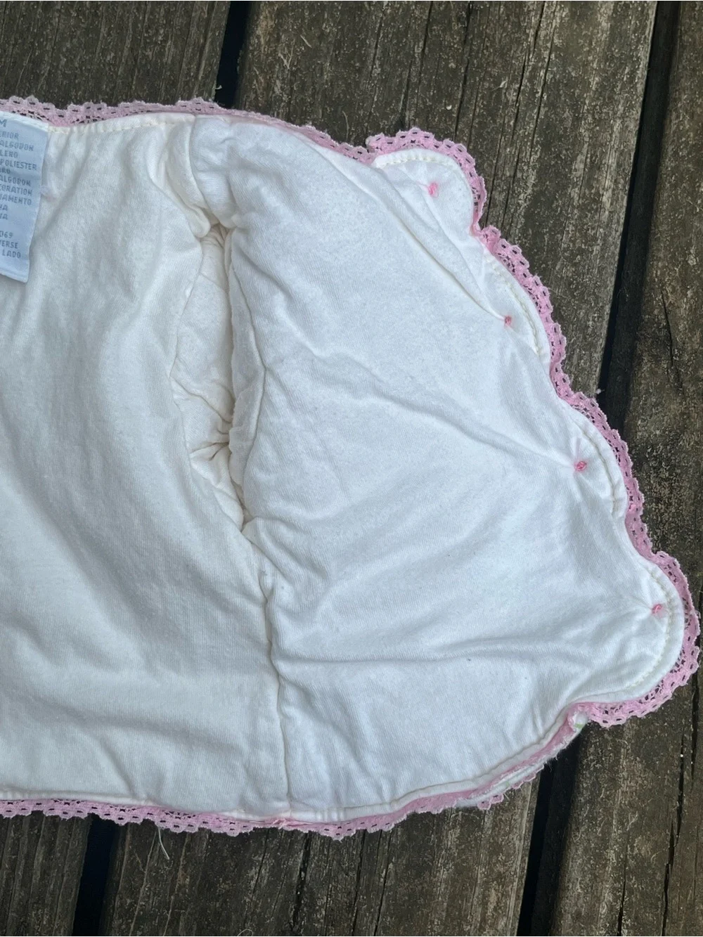 Disney Baby White & Pink Winnie the Pooh Embroidered Jacket/Coat